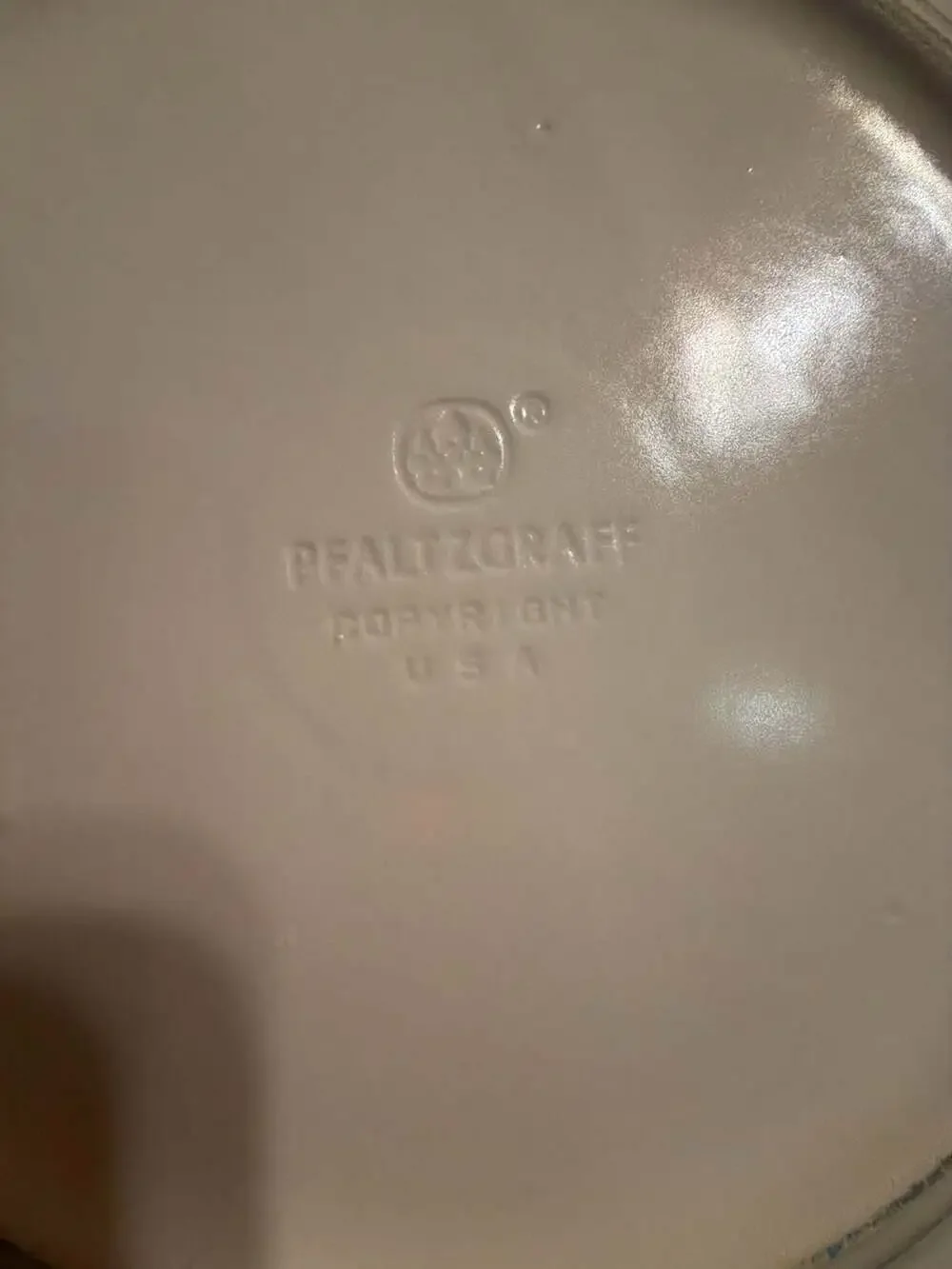 Set of 4 Vintage Pfaltzgraff Tea Rose Stoneware Dinner Plates